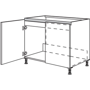 Nobilia XL-Spuelenschrank NSPU90-X 56161
