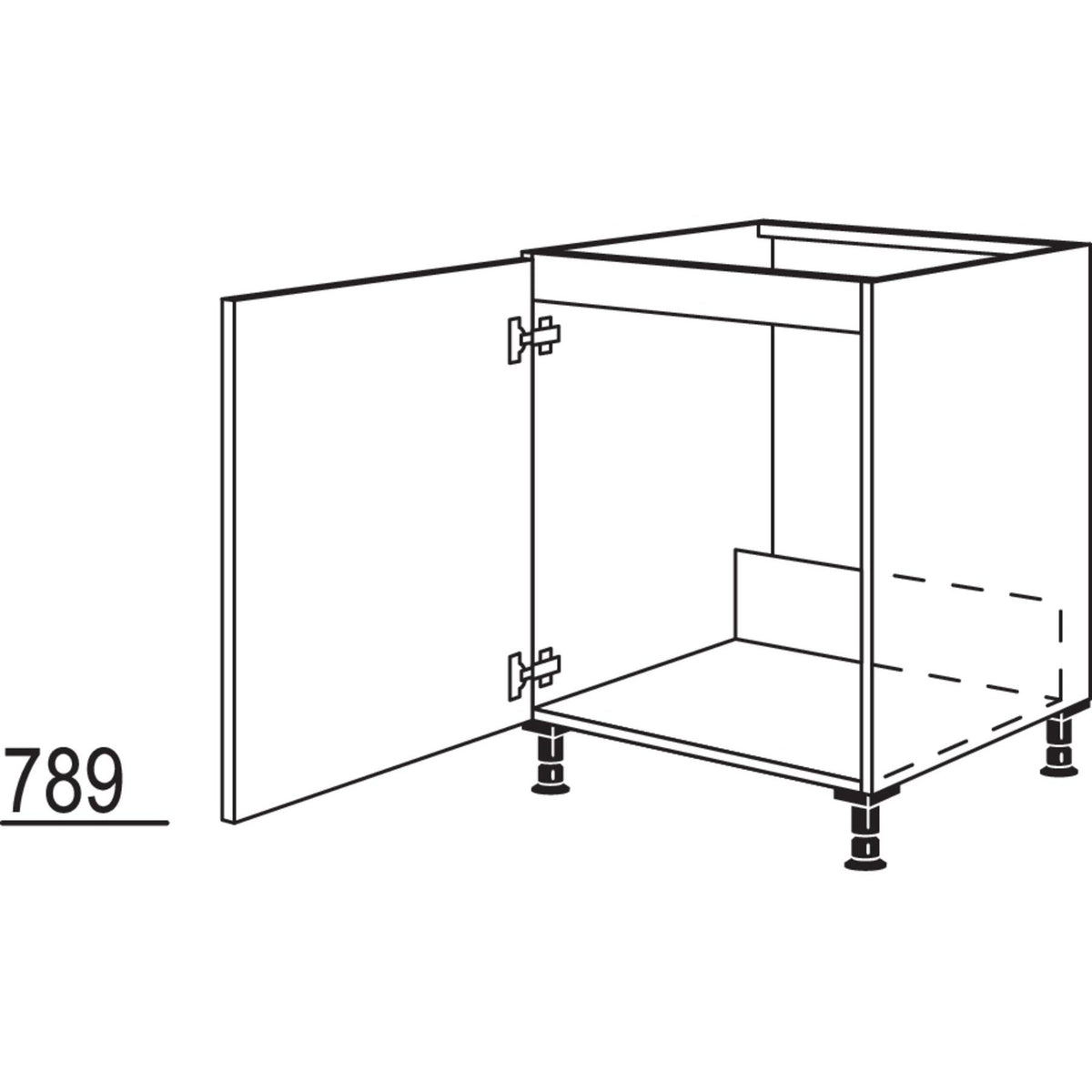 Nobilia XL-Spuelenschrank SPUD60-X 37206