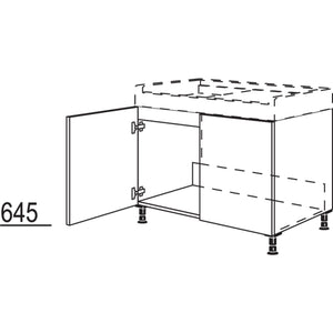 Nobilia XL-Spuelenschrank SPUST90-X 35201