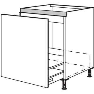 nobilia XL-Spülenschrank für bauseitige Wertstoffbehälter-Systeme NSPUA-BW45-X 45 cm - StoneArt | 566