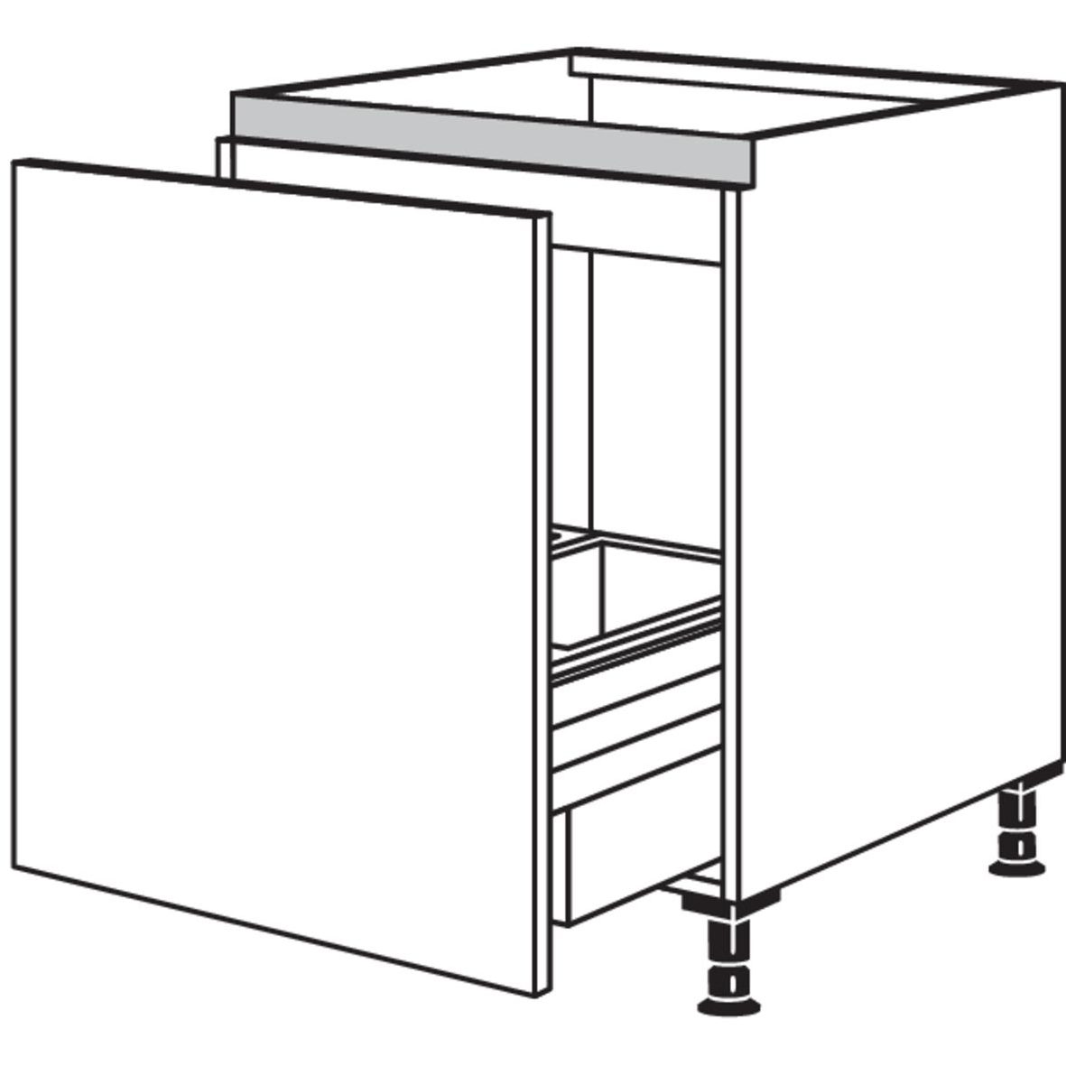 Nobilia XL-Spuelenschrank mit Zargen-Cargo NSPUA-ASZ50-X 55288