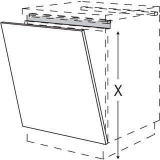 nobilia XL-Türfront für vollintegrierte Geschirrspüler, Unterbau- NGSB60-X 60 cm - Natura | 157