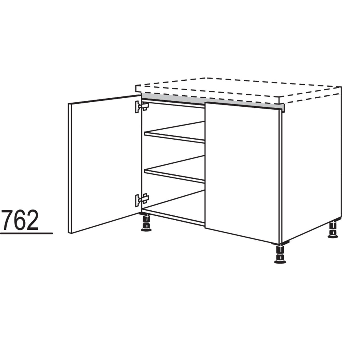 Nobilia XL-Unterschrank NU90-X 58076