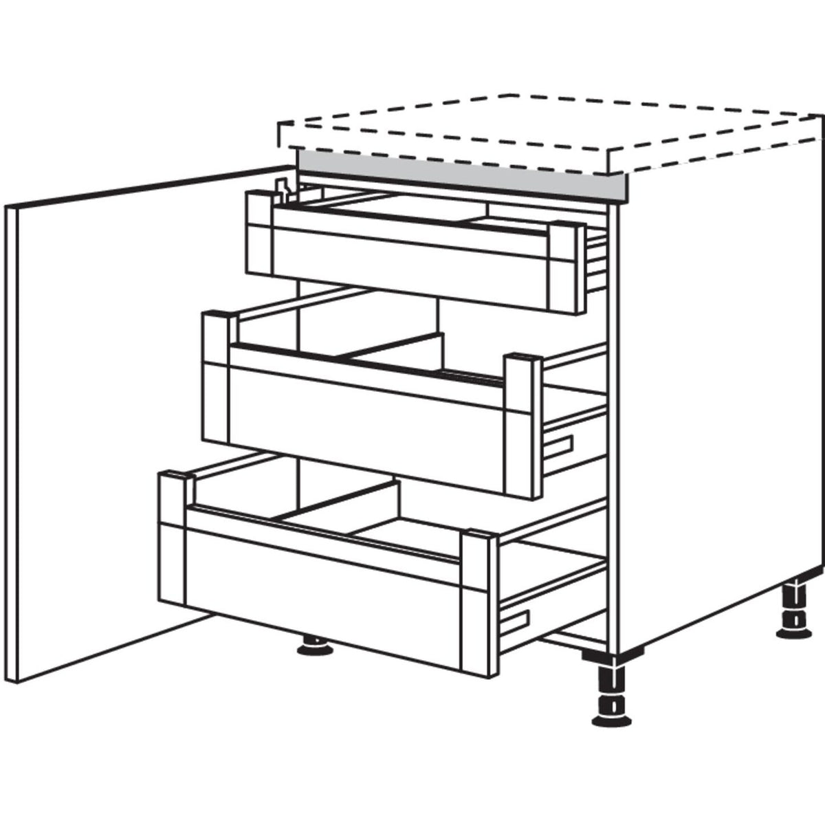 Nobilia XL-Unterschrank NUI2AI60-X 57049