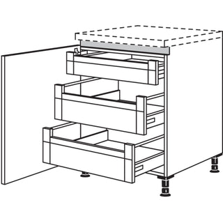 nobilia XL-mueble inferior NUI2AI50-X 50 cm - Focus | 312
