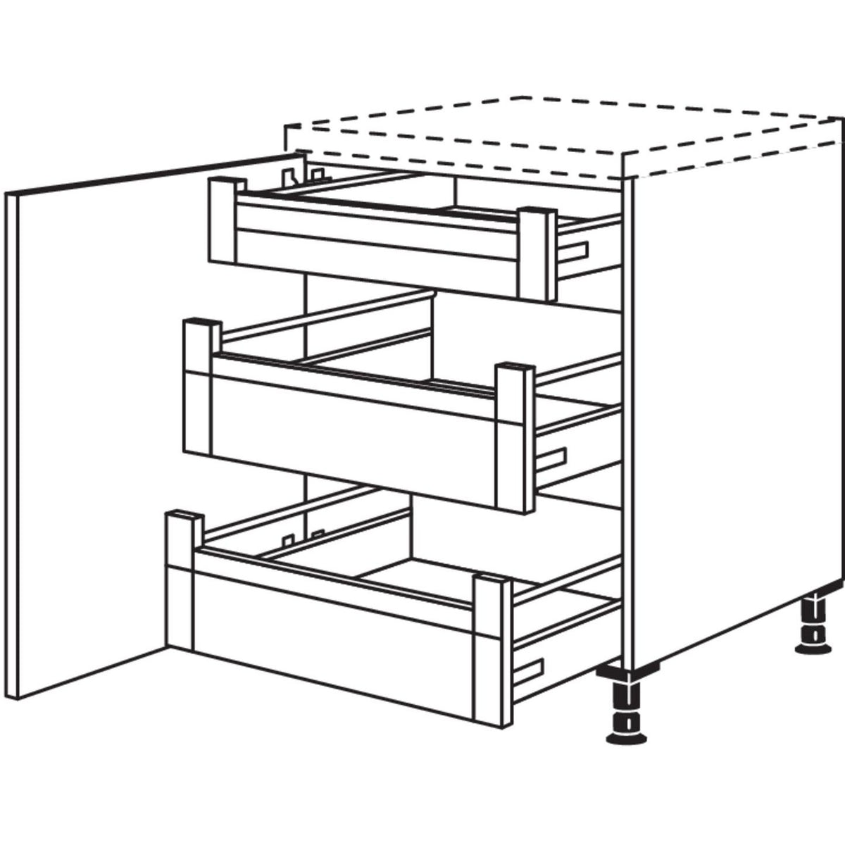 Nobilia XL-Unterschrank UDI2A50-X 37033