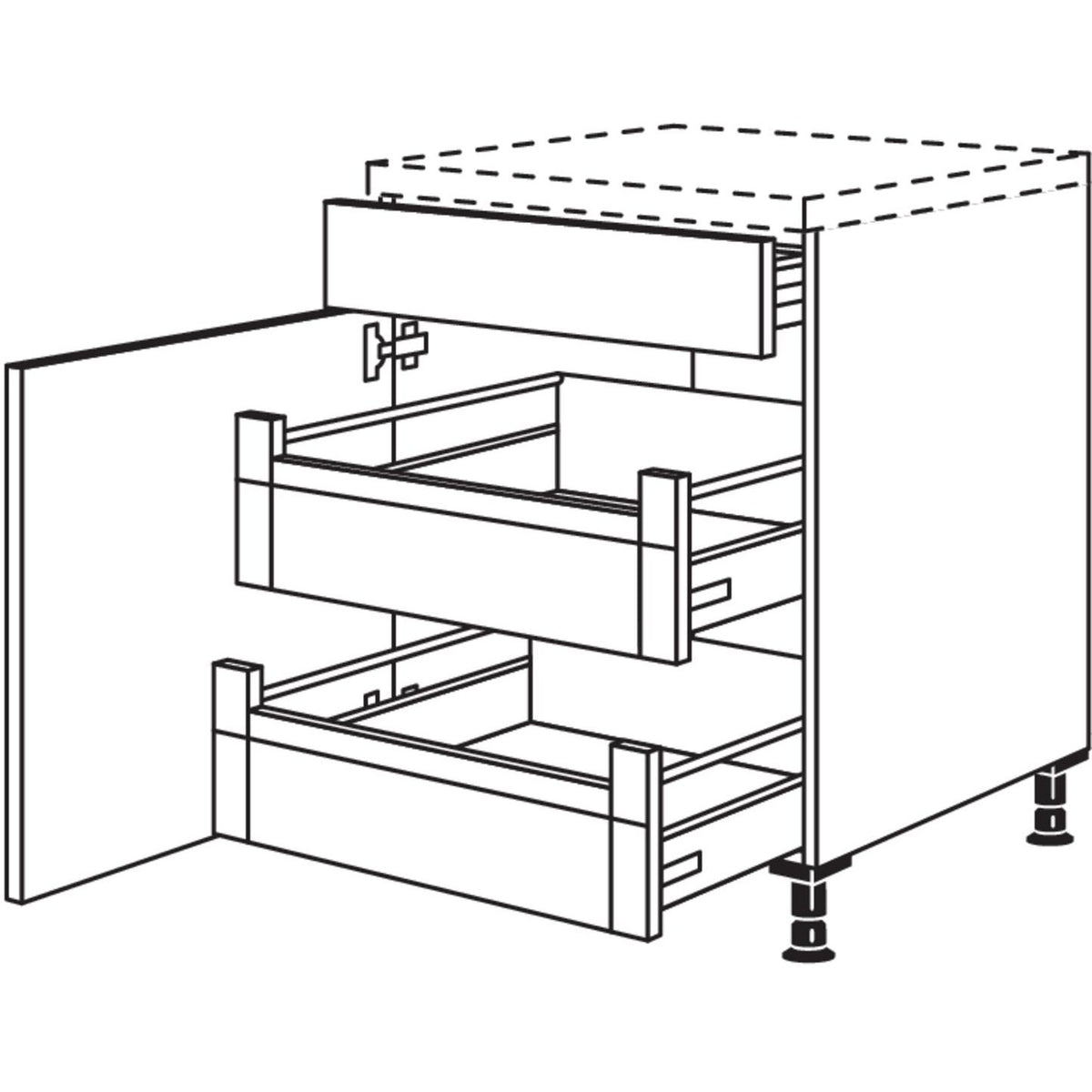 Nobilia XL-Unterschrank UI40-X 37051