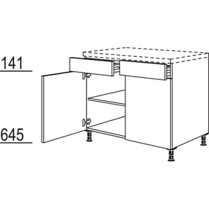 Nobilia XL-Unterschrank US120-X 37075