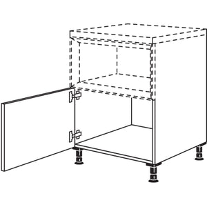 Nobilia XL-Unterschrank fuer Regaleinsatz Case UC30-X 37171