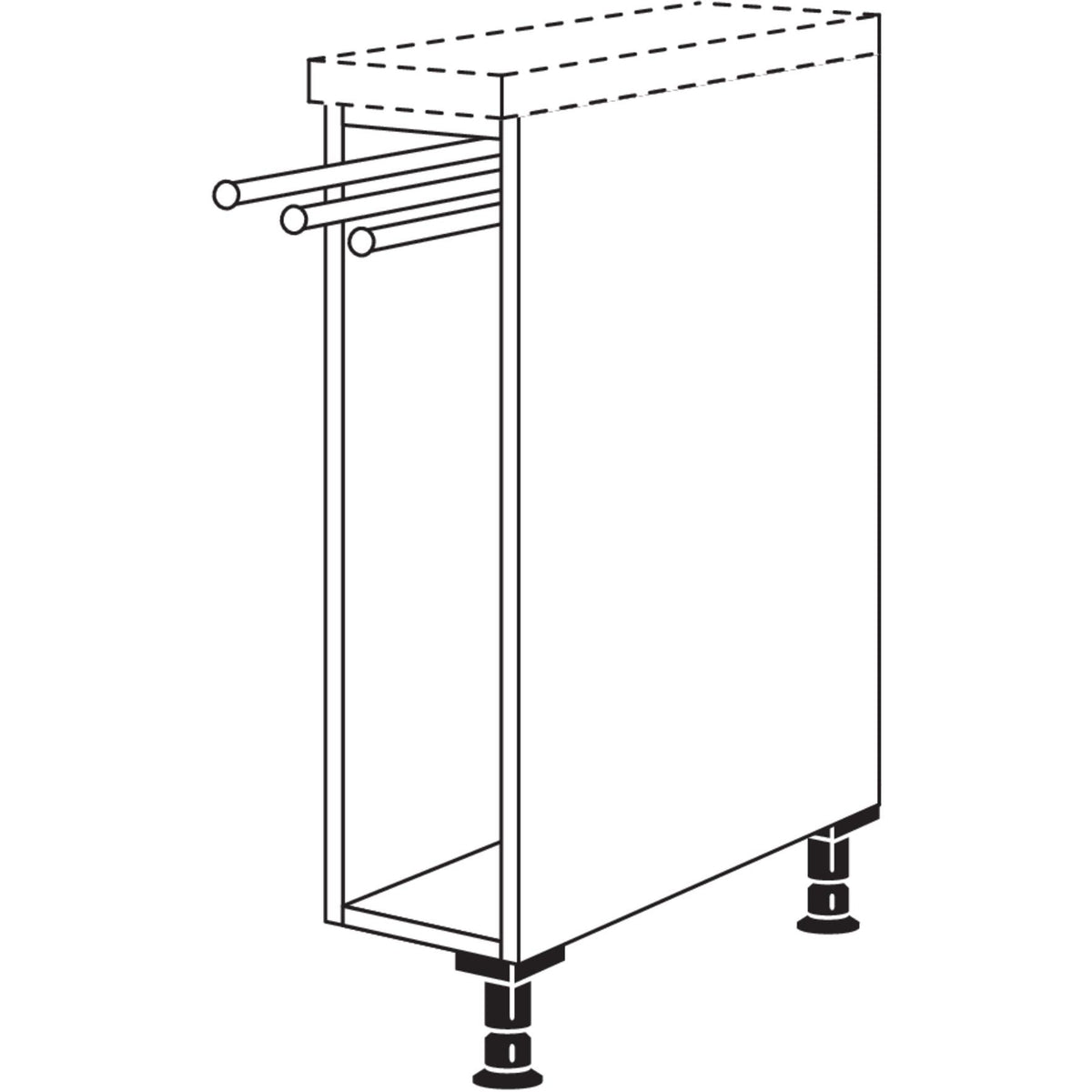 Nobilia XL-Unterschrankregal URHT20-X 35222