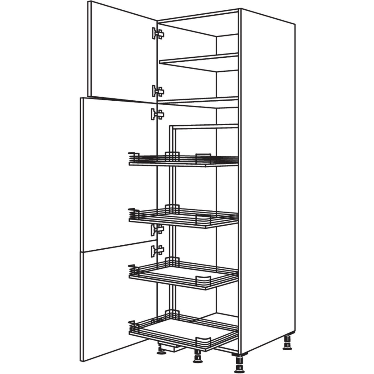 Nobilia XL-Vorratsschrank Cargo HC60-2X 42256