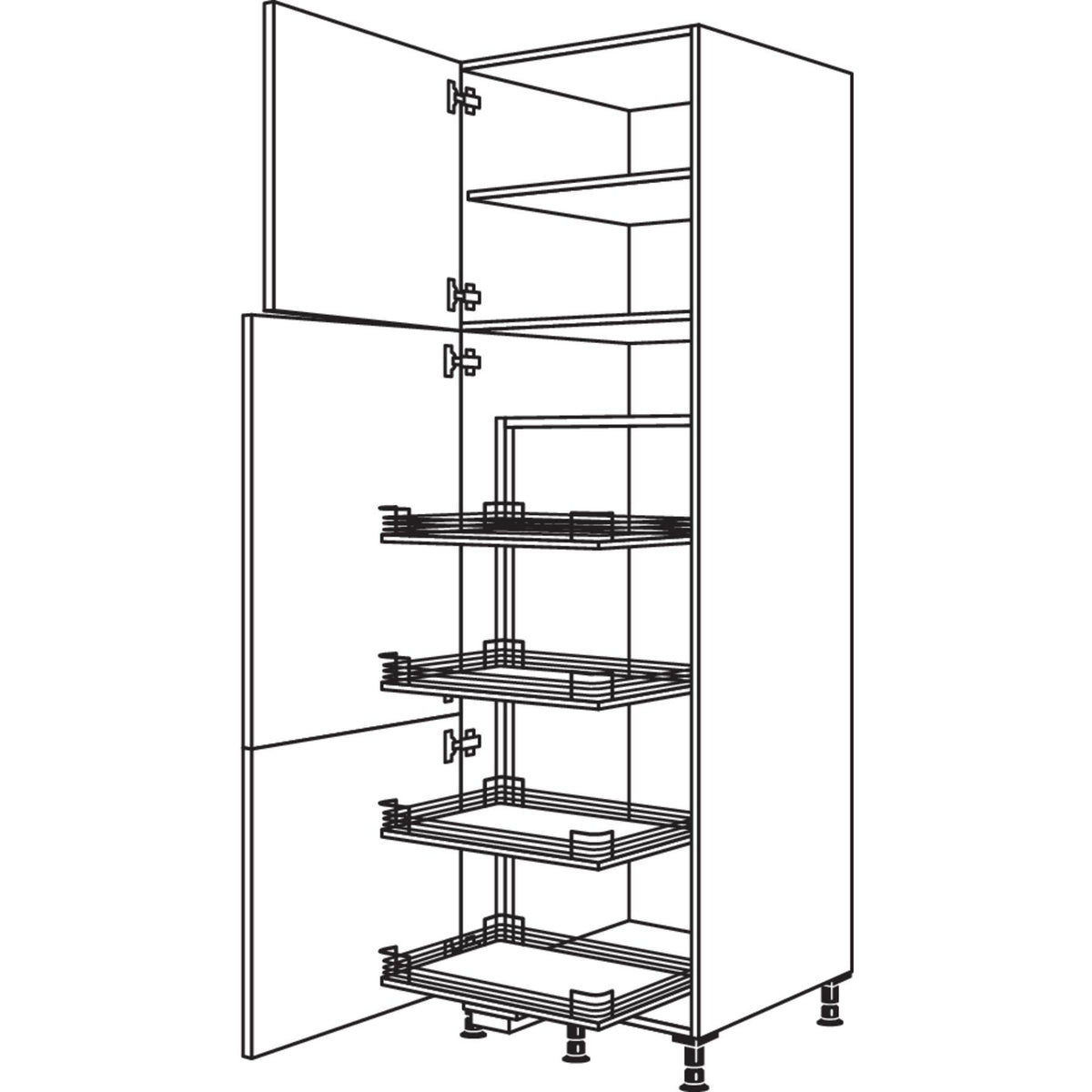 Nobilia XL-Vorratsschrank Cargo HC50-3X 51251