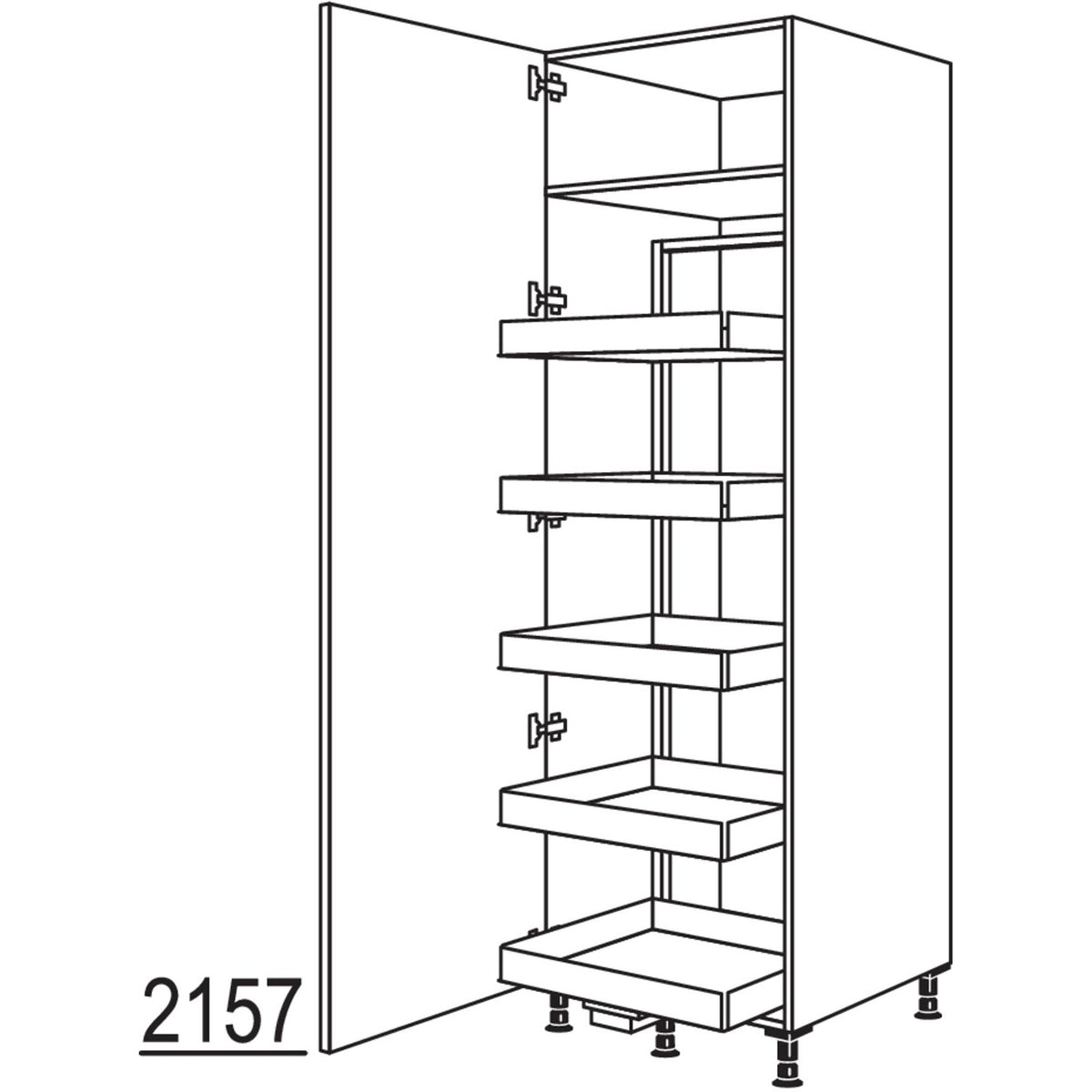 nobilia XL-Vorratsschrank Cargo HCF60-2X 45252