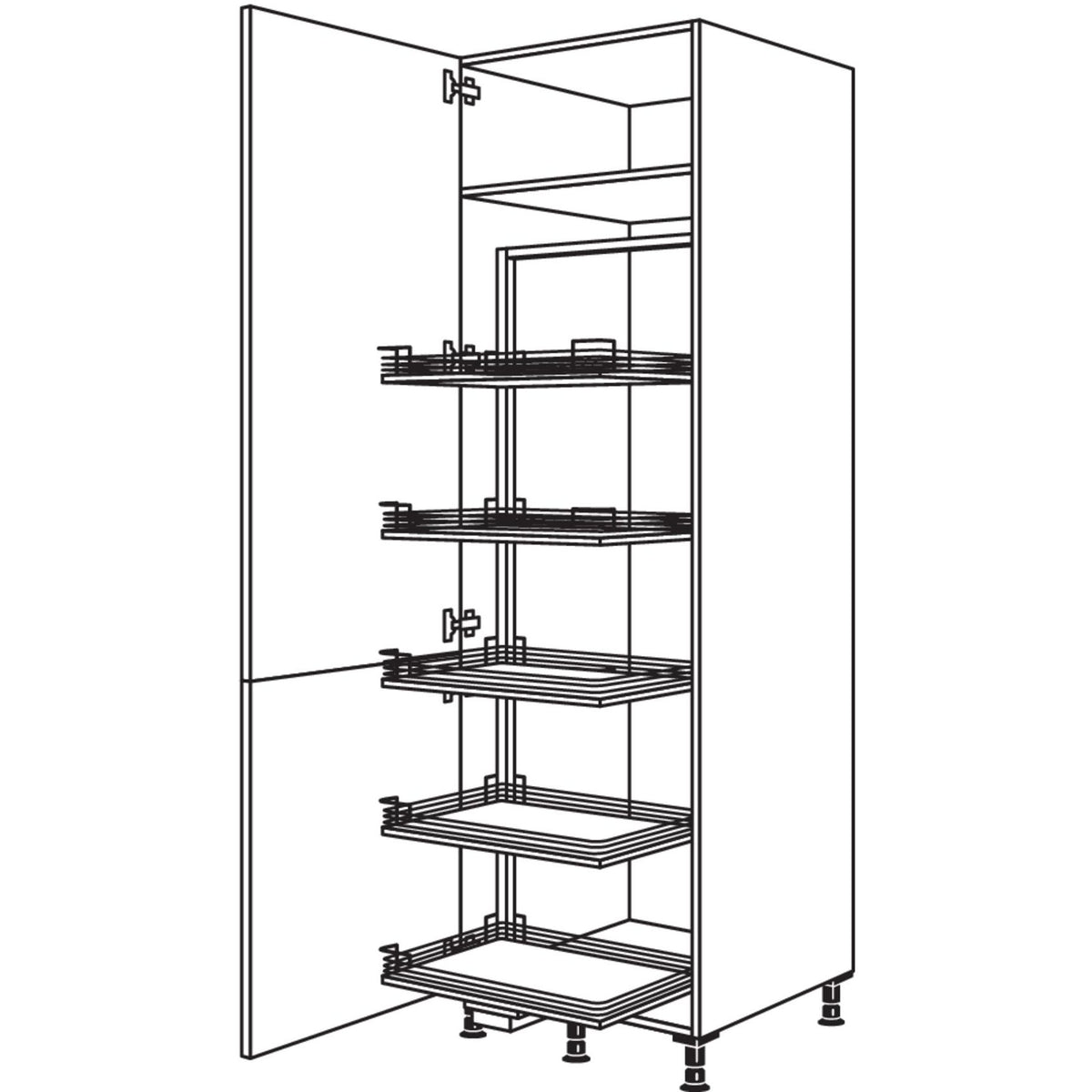 Nobilia XL-Vorratsschrank Cargo HDC60-3X 51260