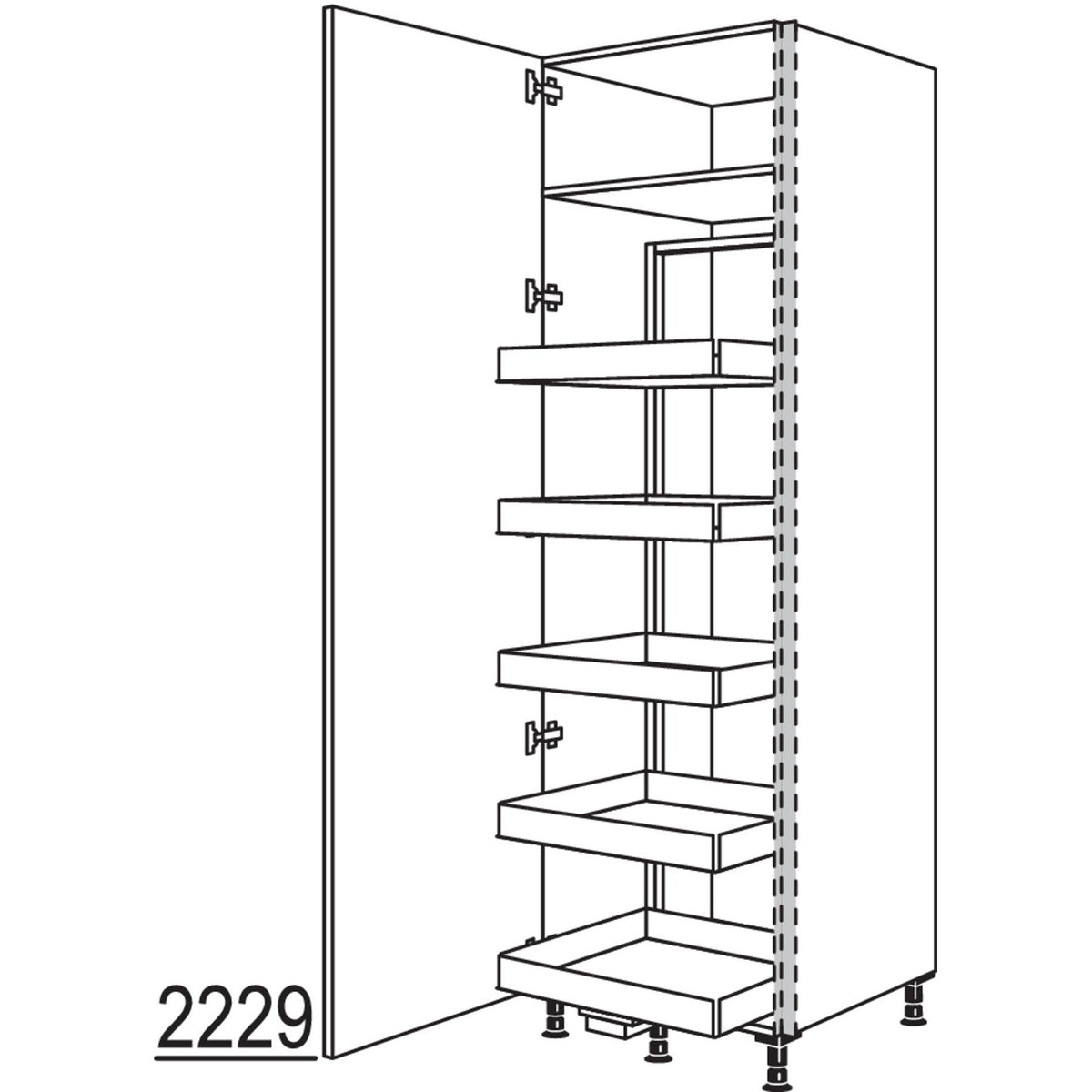 nobilia XL-Vorratsschrank Cargo NHSCF50-3X 56943