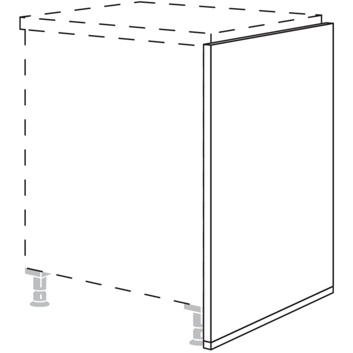 Nobilia XL-Wange fuer Raumplanung UWR25-X 25710