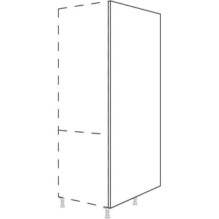 nobilia XL-side panel for room planning at cabinet height HWKR50-3X - White high gloss | 023