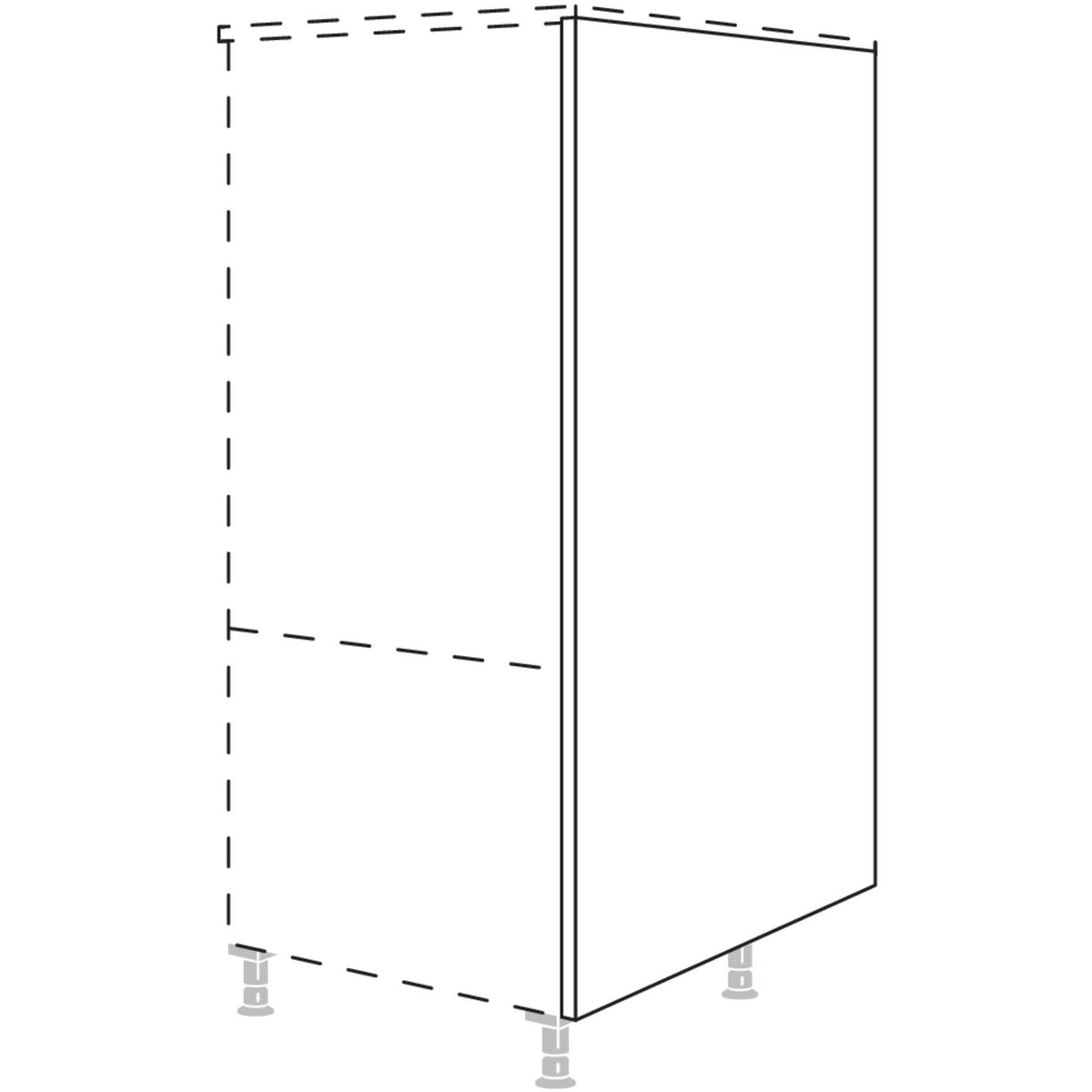 Nobilia XL-Wange fuer Raumplanung in Korpushoehe HWKR10-X 10861