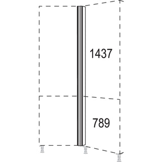 nobilia XL-hoekstuk 135°, variabel HPE135-V-3X 102,4 cm - Look | 099