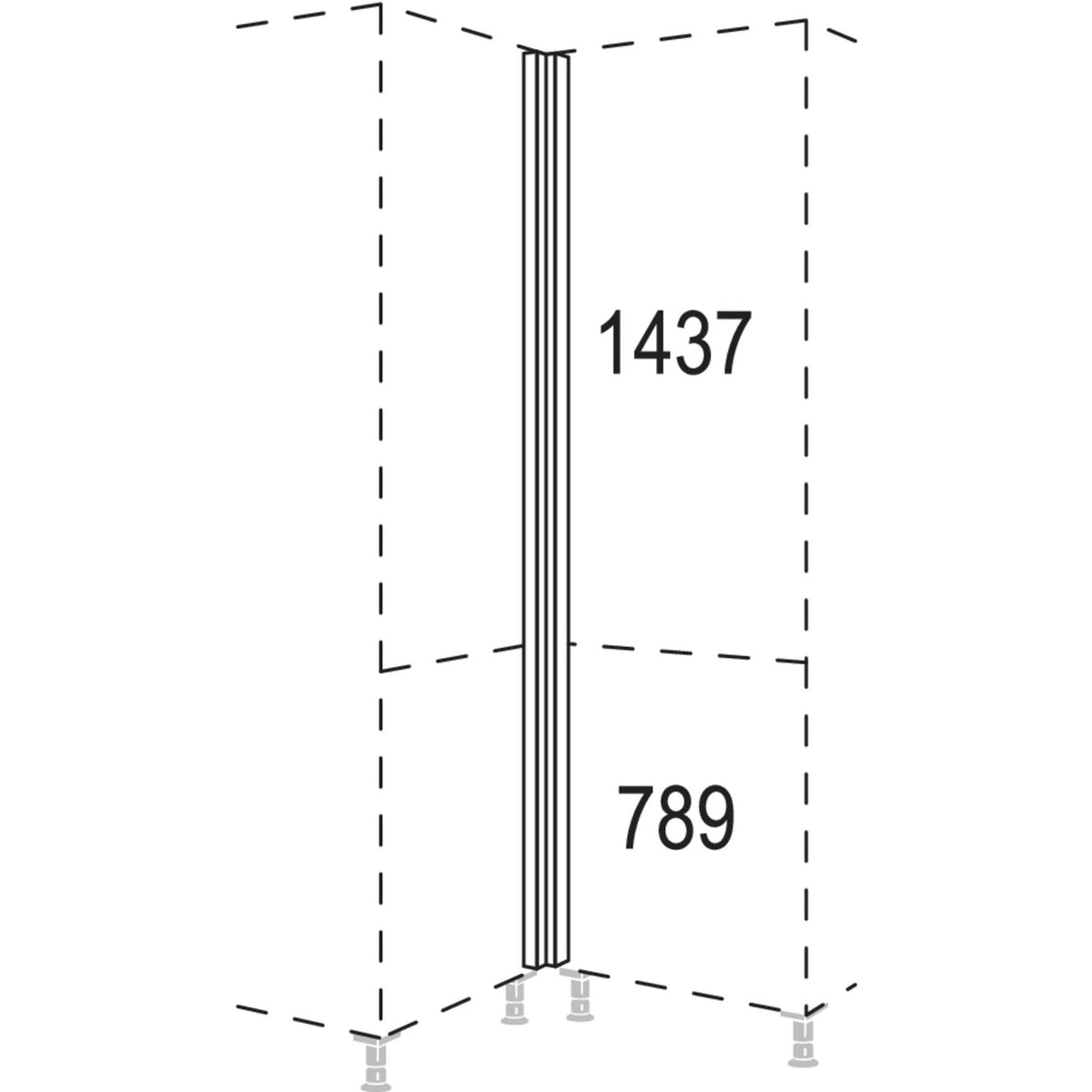 Nobilia XL-Winkelpassstueck HPE-3X 51811