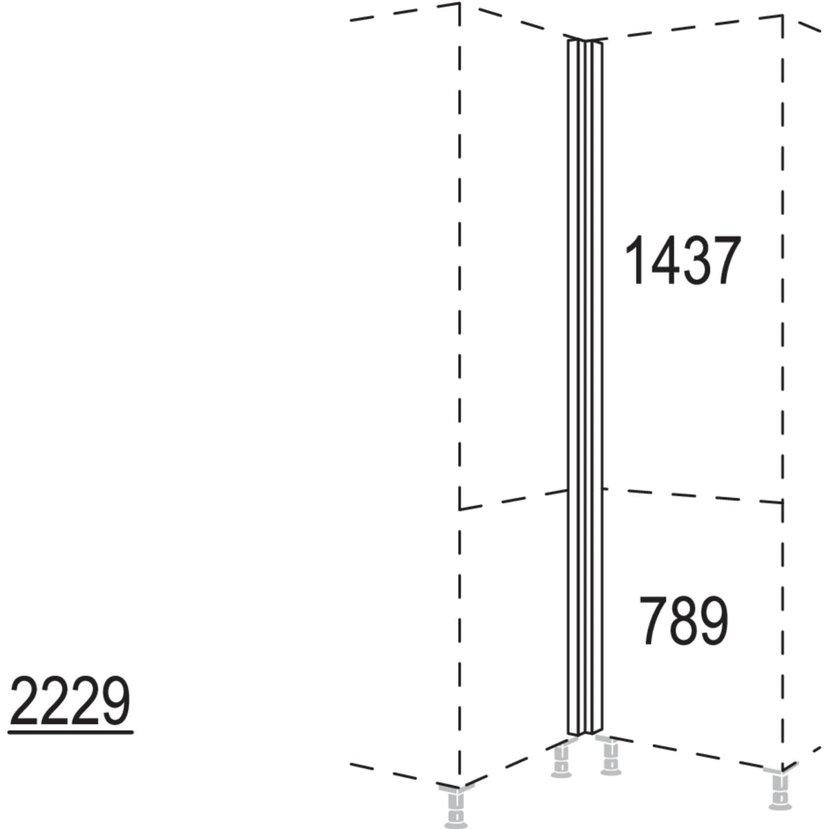 Nobilia XL-Winkelpassstueck HPE-3X 51811