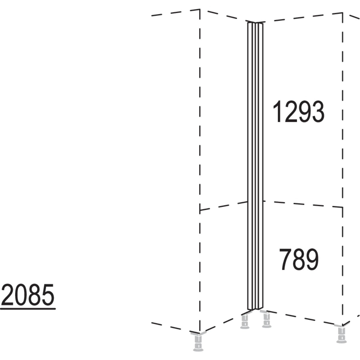 Nobilia XL-Winkelpassstueck NHPE-1X 30385