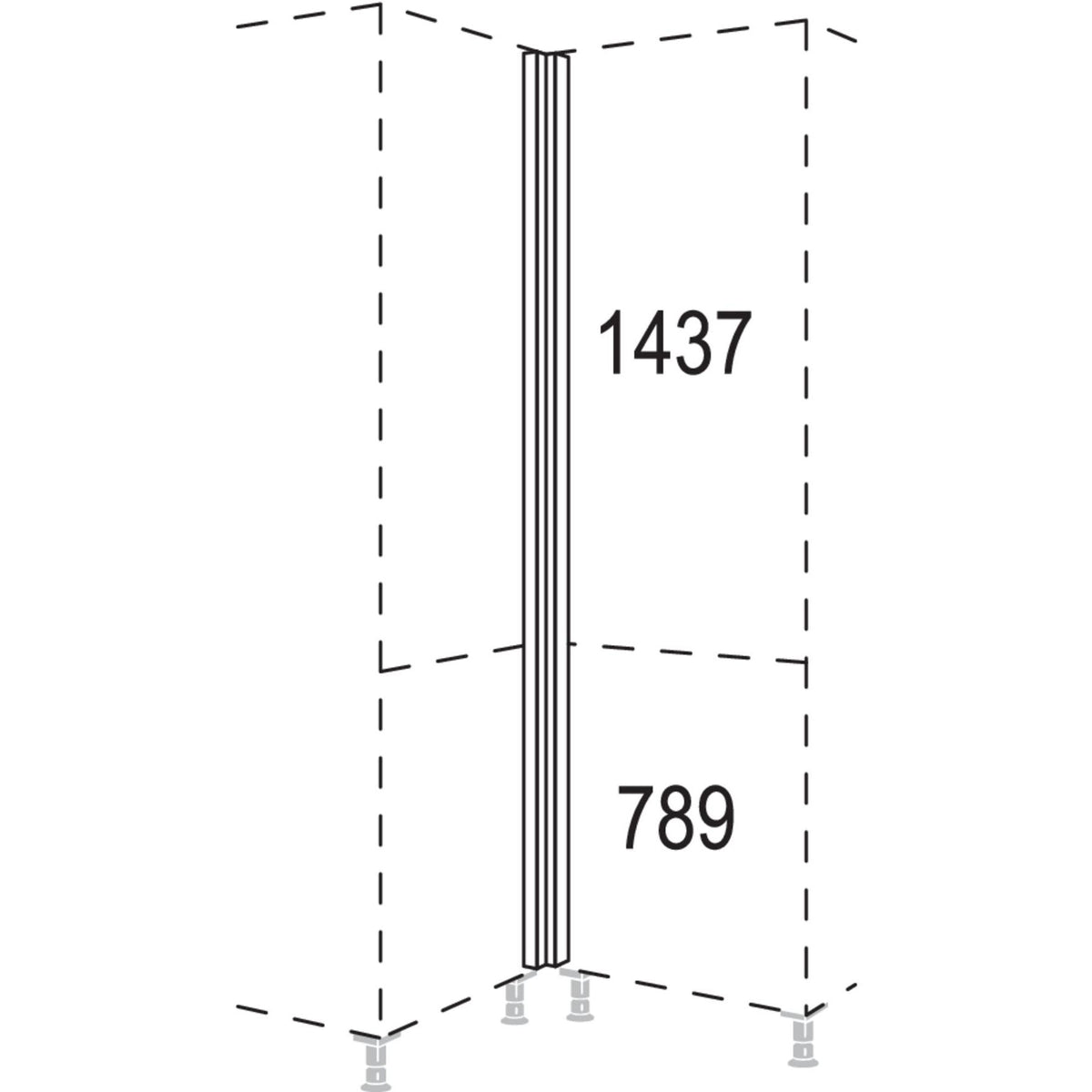 Nobilia XL-Winkelpassstueck NHPE-3X 52385