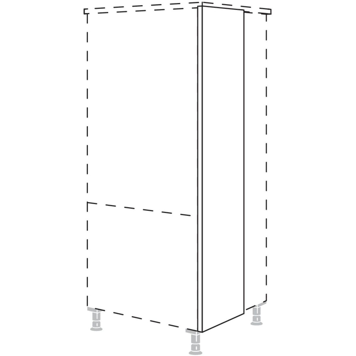 Nobilia XL-Zwischenwange HWZ10-X 10854