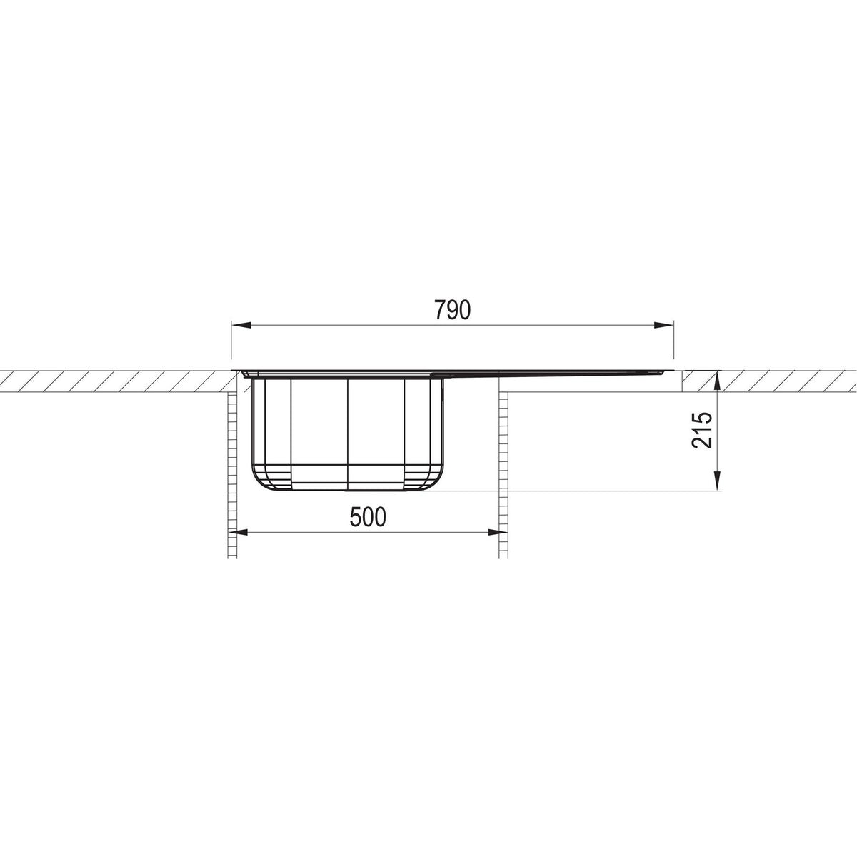 RODI- Einbauspuele EVOLUTION 80- Edelstahl- flaechenbuendiger Einbau moeglich Edelstahl 87208 87208