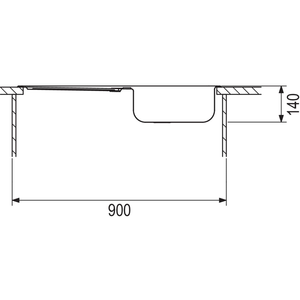 RODI- Einbauspuele Okio Line 85 Deep- Edelstahl 87100 87100