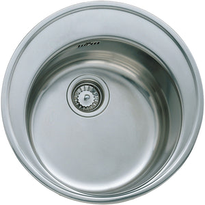 TEKA- Einbauspuele Centroval- Edelstahl 87510 87510