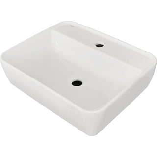 TURKUAZ: Countertop washbasin ONE, ceramic, without overflow, high-gloss white 87733 55 cm