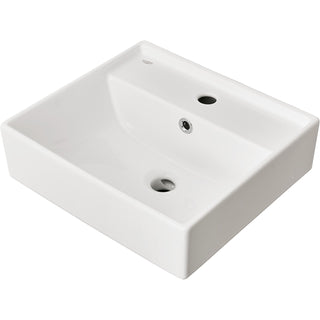 TURKUAZ: Lavabo para mueble CUBO 43, cerámica, blanco alto brillo 87730 43 cm