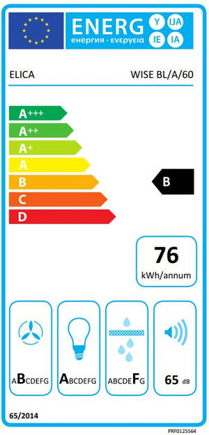 Elica WISE 60 BK BL/A/60 Energielable