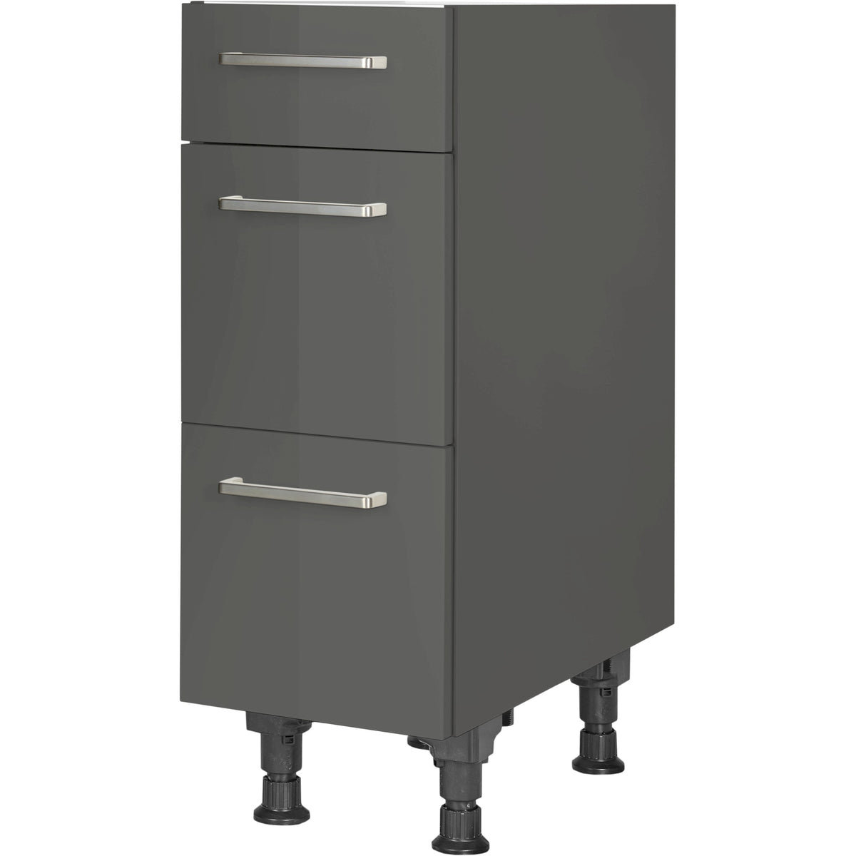 nobilia Auszugschrank UA30 30 cm Schiefergrau Dunkel Anthrazit Hoch glanz 453 Flash 648