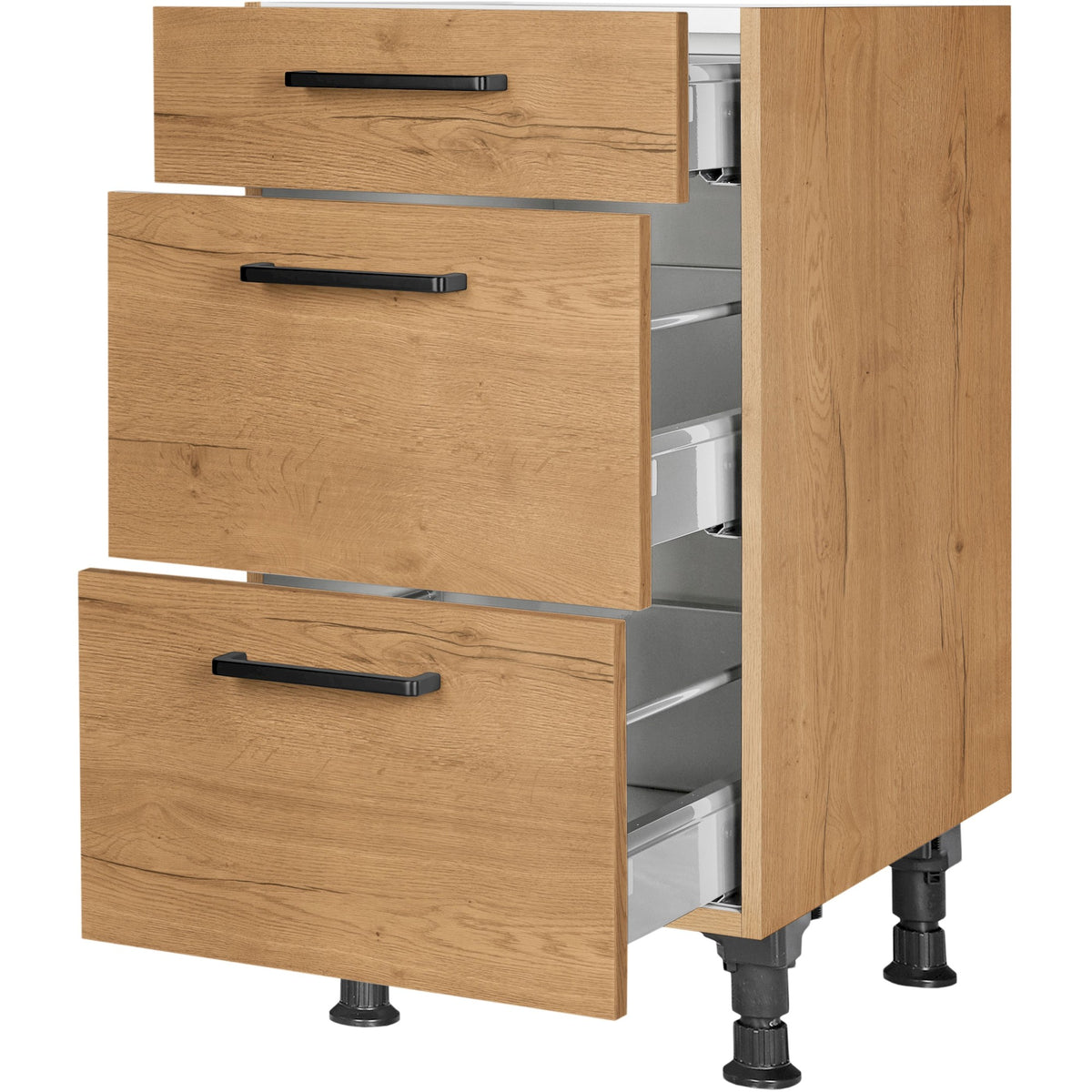 nobilia Auszugschrank UA45 45 cm Eiche Sierra Hell 405 Structura 382