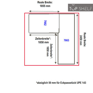nobilia Eck-Arbeitsplatte APEW186-60E APEE245-60E 185cm 245cm nobilia elements L-Küche Arbeitsplatte Konfigurieren