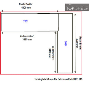 nobilia Eck-Arbeitsplatte APDEW400-60E APDEE400-60E 400cm 400cm nobilia elements L-Arbeitsplatte Konfigurieren L-Küche
