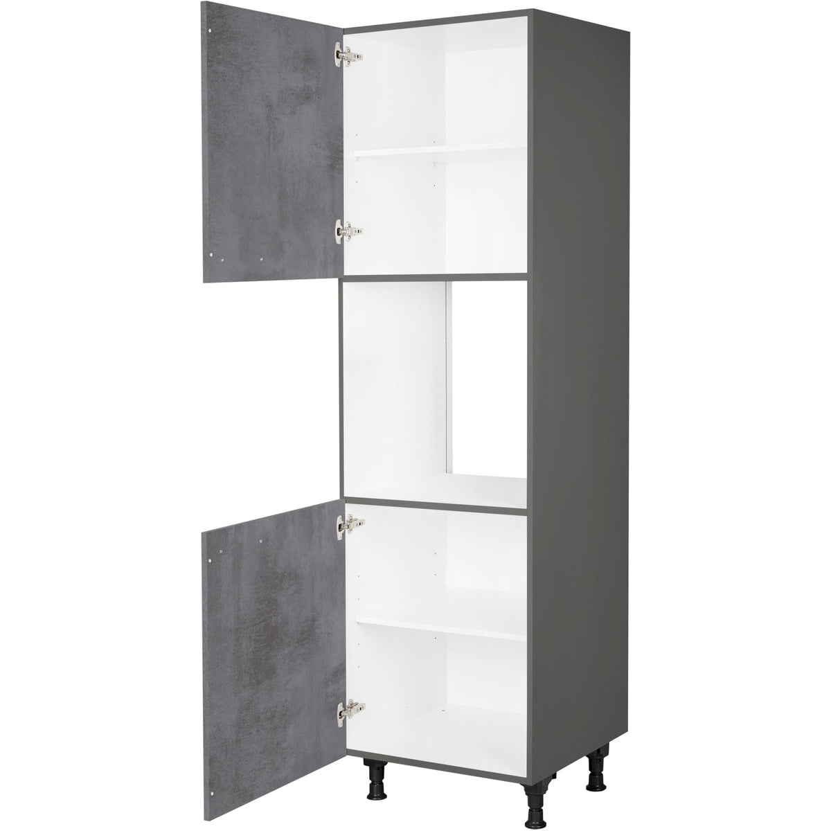 nobilia Geräte Umbau Backofen GO 1 60 cm Beton Schiefergrau Dunkel Anthrazit 889 Riva 371