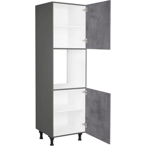 nobilia Geräte Umbau Backofen GO 1 60 cm Beton Schiefergrau Dunkel Anthrazit 889 Riva 371
