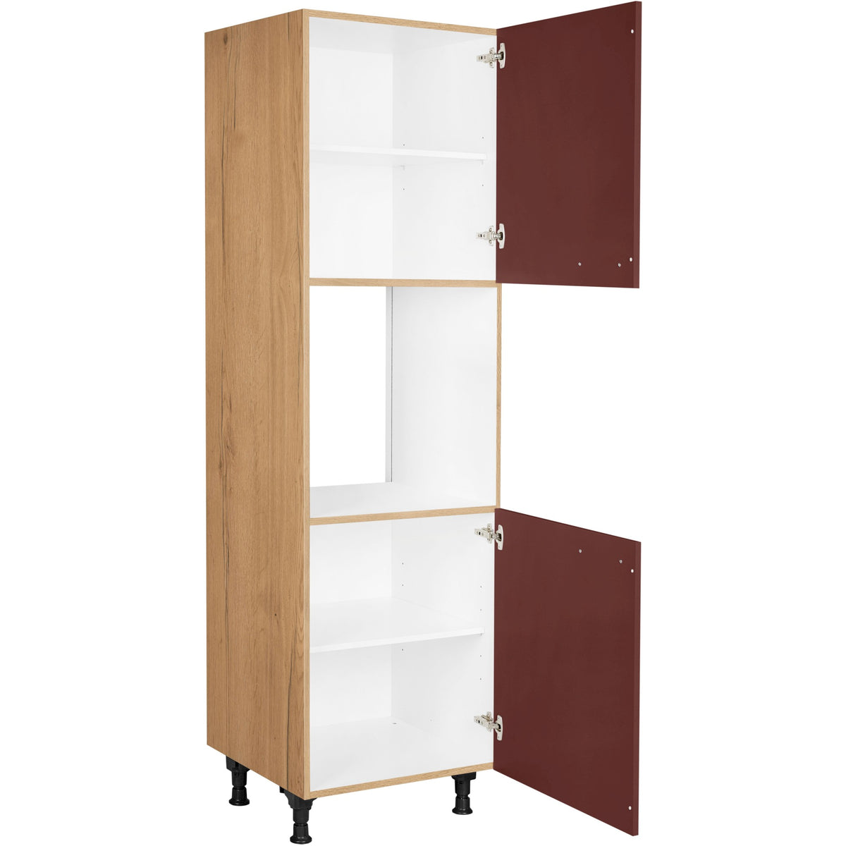 nobilia Geräte Umbau Backofen GO 1 60 cm Dunkel Rot Rostrot Ultra Matt 963 Easytouch 945
