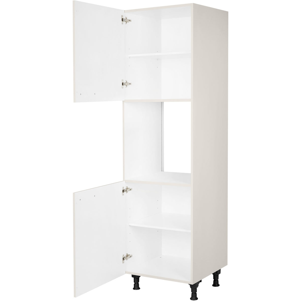 nobilia Geräte Umbau Backofen GO 1 60 cm Hell Grau Seiden grau Hoch Glanz 455 Flash 648