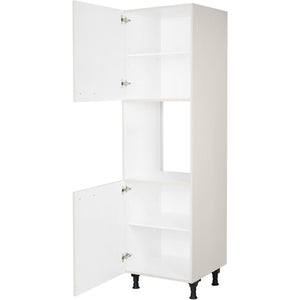 nobilia Geräte Umbau Backofen GO 1 60 cm Hell Grau Seiden grau Hoch Glanz 455 Flash 648