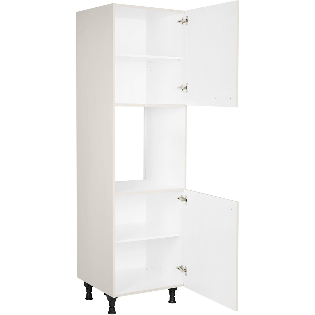 nobilia Geräte Umbau Backofen GO 1 60 cm Hell Grau Seiden grau Hoch Glanz 455 Flash 648