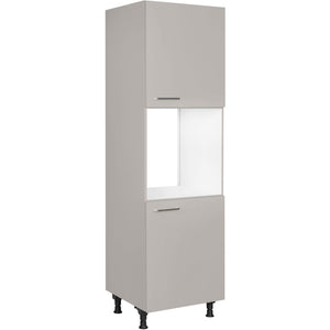 nobilia Geräte Umbau Backofen GO 1 60 cm Hellgrau Stein grau super matt 341 Touch 317