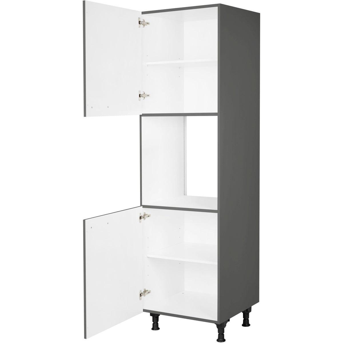 nobilia Geräte Umbau Backofen GO 1 60 cm Schiefergrau Dunkel Anthrazit Hoch glanz 453 Flash 648