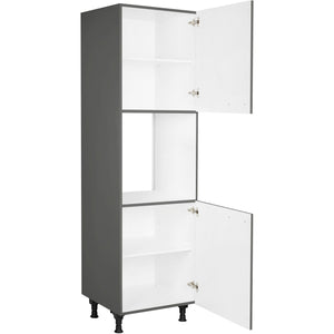 nobilia Geräte Umbau Backofen GO 1 60 cm Schiefergrau Dunkel Anthrazit Hoch glanz 453 Flash 648
