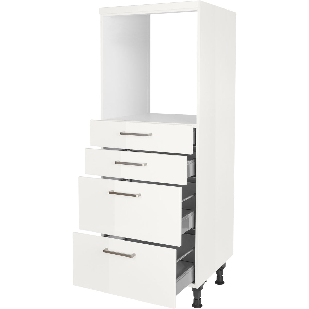 nobilia Geräte Umbau Backofen GO2S2A 60 cm Alpin Weiss Hoch Glanz 503 Flash 648