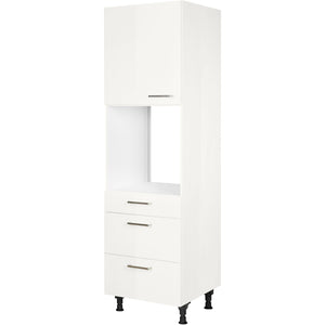 nobilia Geräte Umbau Backofen GOS2A 1 60 cm Alpin Weiss Hoch Glanz 503 Flash 648