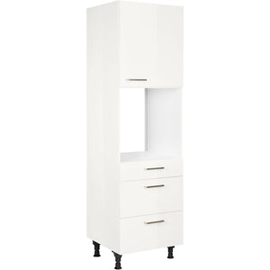 nobilia Geräte Umbau Backofen GOS2A 1 60 cm Alpin Weiss Hoch Glanz 503 Flash 648